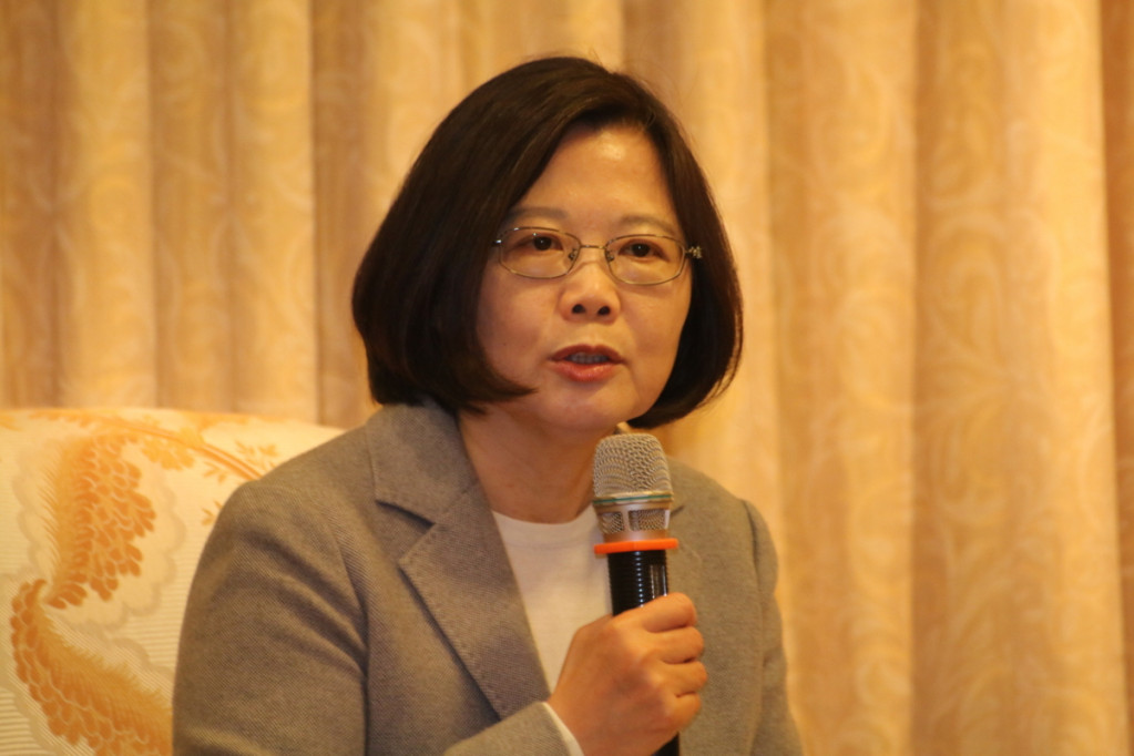 蔡英文今天向黨內人士證實，明天推林全任閣揆並開記者會。（何豪毅攝）（檔案照片）