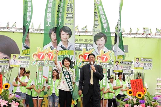 林國慶創作「有您相挺」競選歌謠力挺林緗亭（照片林緗亭提供）