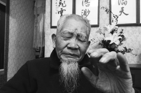 蔣松輝先生，為反日本殖民運動家蔣渭水的長子。（張國耀  尋找台灣百歲人瑞）