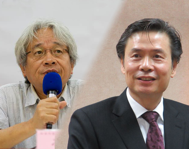 前國安會秘書長金溥聰不滿作家馮光遠指他與總統馬英九有「特殊性關係」，控告馮毀損名譽，高等法院今日宣判，馮光遠須賠100萬元並登報道歉，全案可上訴。（圖民報合成20151006）