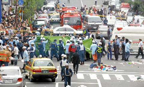 2008年在東京秋葉原發生的無差別殺人事件，這場震驚日本社會的事件共造成7死10傷的慘劇。圖片來源：網路