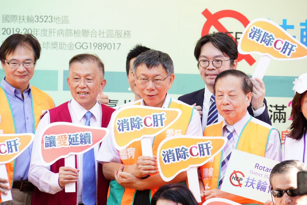 台北市長柯文哲今（27）日出席肝炎及肝癌篩檢活動。圖／台北市政府