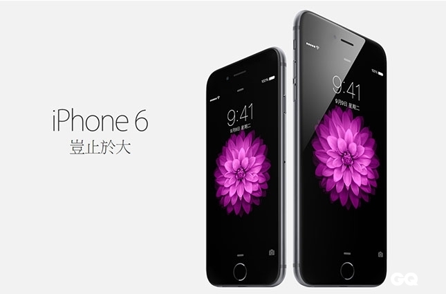 美國蘋果公司iPhone 6與iPhone 6 Plus在中國曾遭判侵害已經倒閉的中國佰利公司專利，在蘋果執行長庫克不斷示好下，北京法院24日也巧合的終於判決未侵權。（圖片來源：蘋果官網，民報資料照）