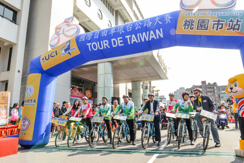 0312國際自由車環台賽桃園市站開幕圖／桃園市府