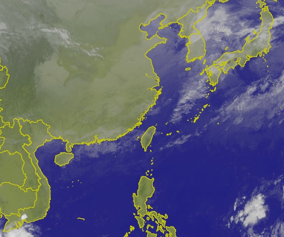 中央氣象局預測，今日東北季風減弱，白天氣溫稍回升，不過傍晚將有一波較強的東北季風南下，北部及東北部天氣將再轉涼。圖／取自中央氣象局