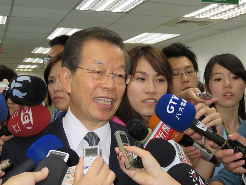 行政院院長、影子政府召集人謝長廷今（7）日表示，洪秀柱的「一中同表」只是草率提出的主張，經不起考驗。（民報資料照片，朱蒲青攝）