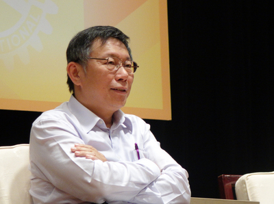 北農今天要召開常務董事會，台北市長柯文哲對北農總經理韓國瑜宣稱自己收到恐嚇信一事很不以為然，並強調北農的黑暗勢力沒那麼容易克服。(圖/中央社資料照)