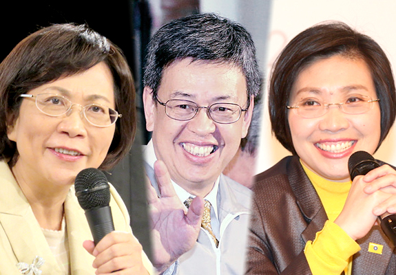 這是一場副總統的辯論，應該以副手的角色、捍衛總統的政見、論述總統提出的願景等等，但這一場我們看到副手凸顯個人的特質，反而失去擔任副手的特色。(圖：左起 王如玄、徐欣瑩、陳建仁。中央社資料照，民報合成)