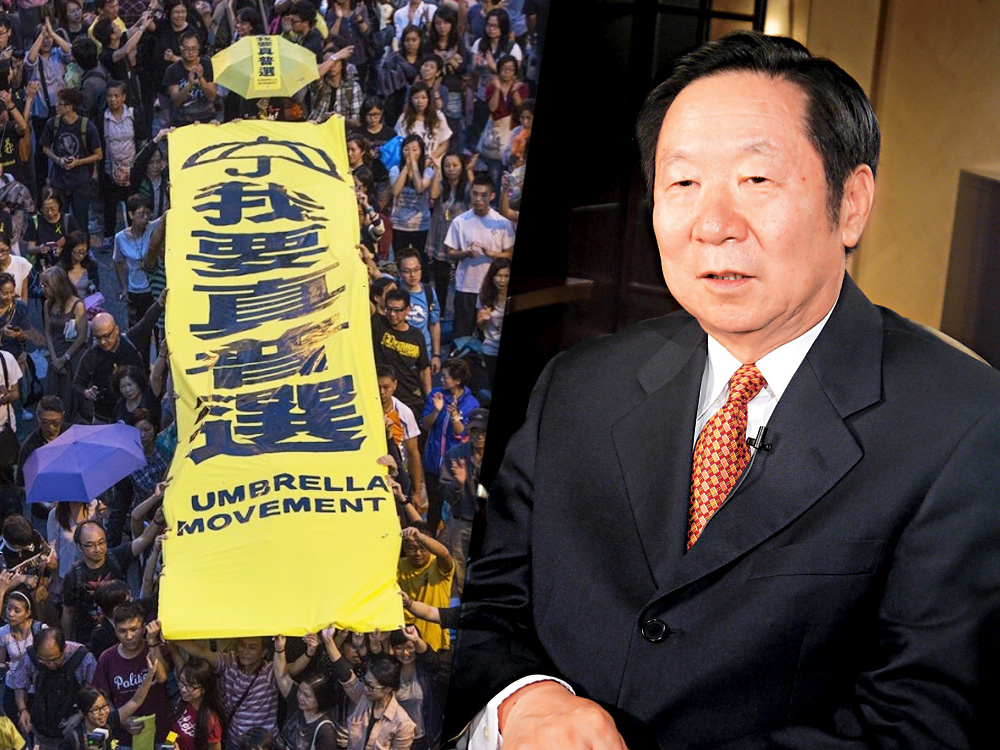 港澳辦前副主任、全國港澳研究會會長陳佐洱大言不慚，在北京一個有關香港青年問題的座談會中表示「佔中」顯示香港教育出了問題。（網路資料翻攝，民報合成）