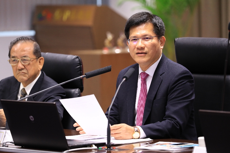 台中市政府今日市政會議安排主計處報告106年度總預算編列情形。圖／臺中市政府新聞局