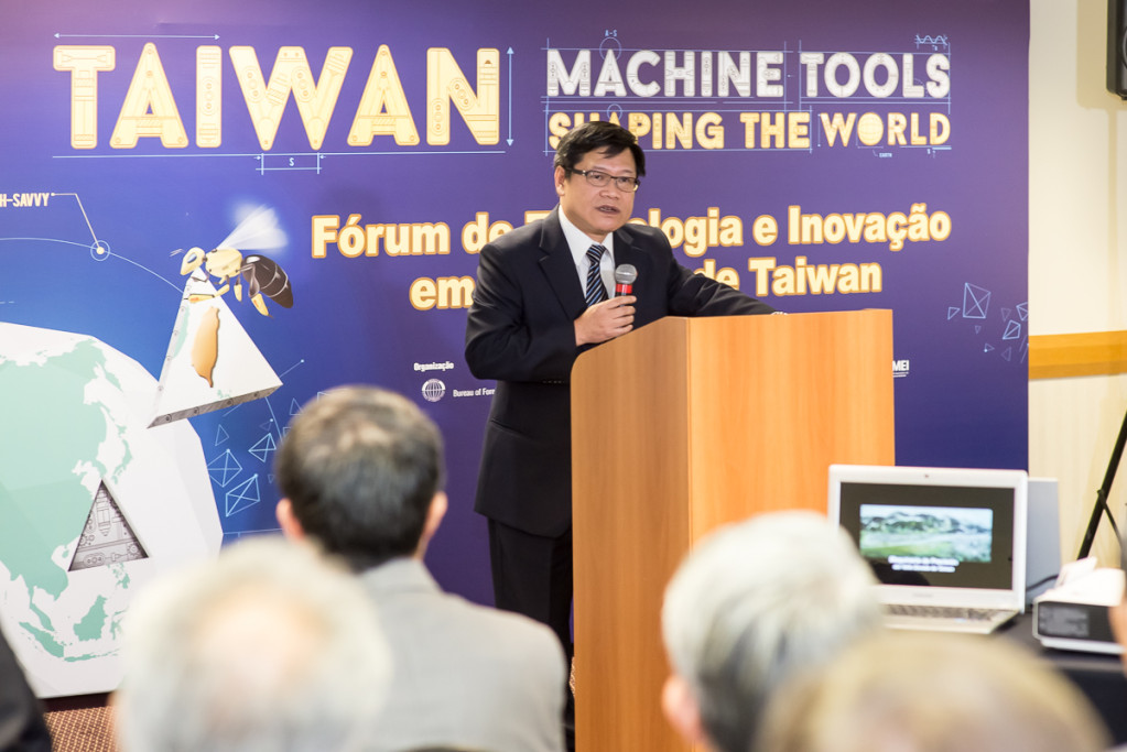 巴西國際工具機展正在聖保羅舉行,台灣共11家廠商參展,並有4家在當地時間19日舉辦「台灣機械科技暨創新論壇」。(圖Feimafe提供)