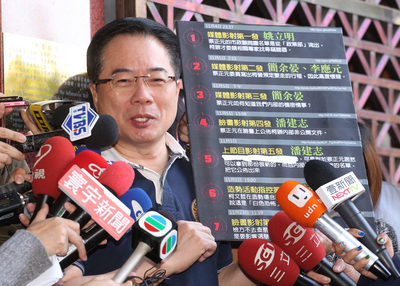 國民黨台北市長候選人連勝文競選總部總幹事、立委蔡正元神隱多日後，今（17）日現身立刻爆料（中央社資料照片）