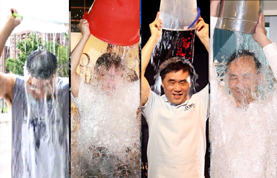 為了公益慈善活動，知名人物一反常態，爭相出糗。（圖片：民報合成）