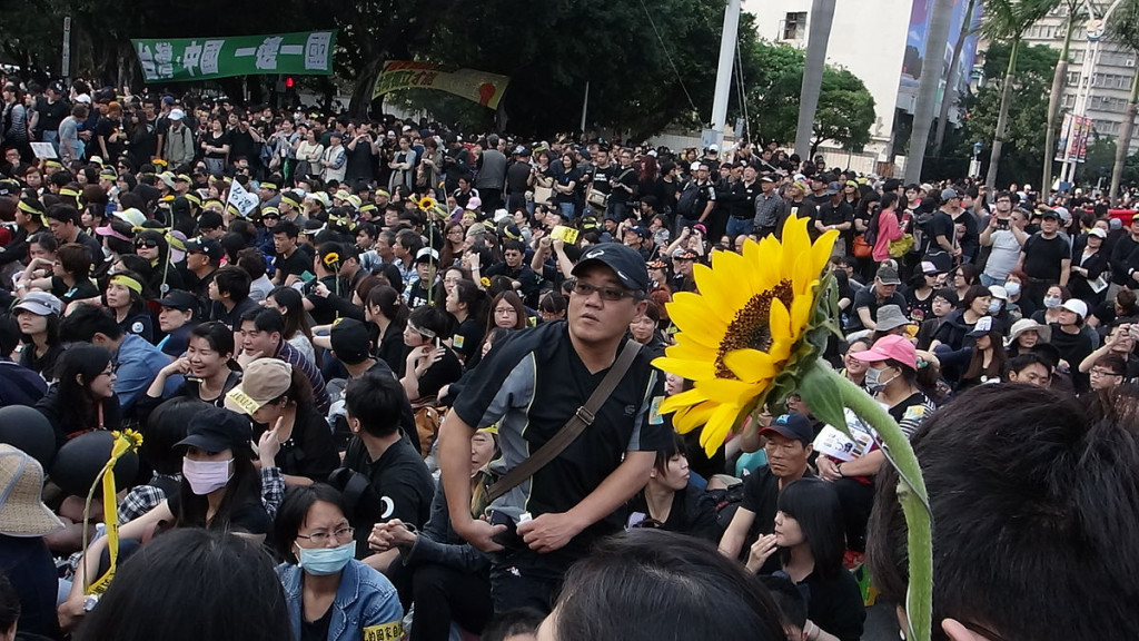 太陽花運動共享圖片/ Flickr/tenz1225/ 2014.3.30