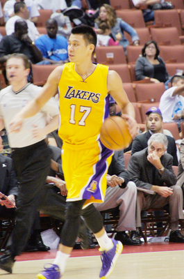 NBA華裔球星林書豪週三將先發代表湖人隊出賽，對上老東家火箭隊。（資料照片，中央社）