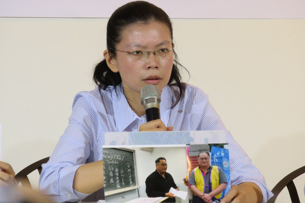 李明哲妻子李凈瑜10日發表給台灣人民的一封信，承認她遇到中國不堪入目的小手段確實崩潰了，但她會再站起來，絕不跟強權哀求。圖／林冠妙（資料照）