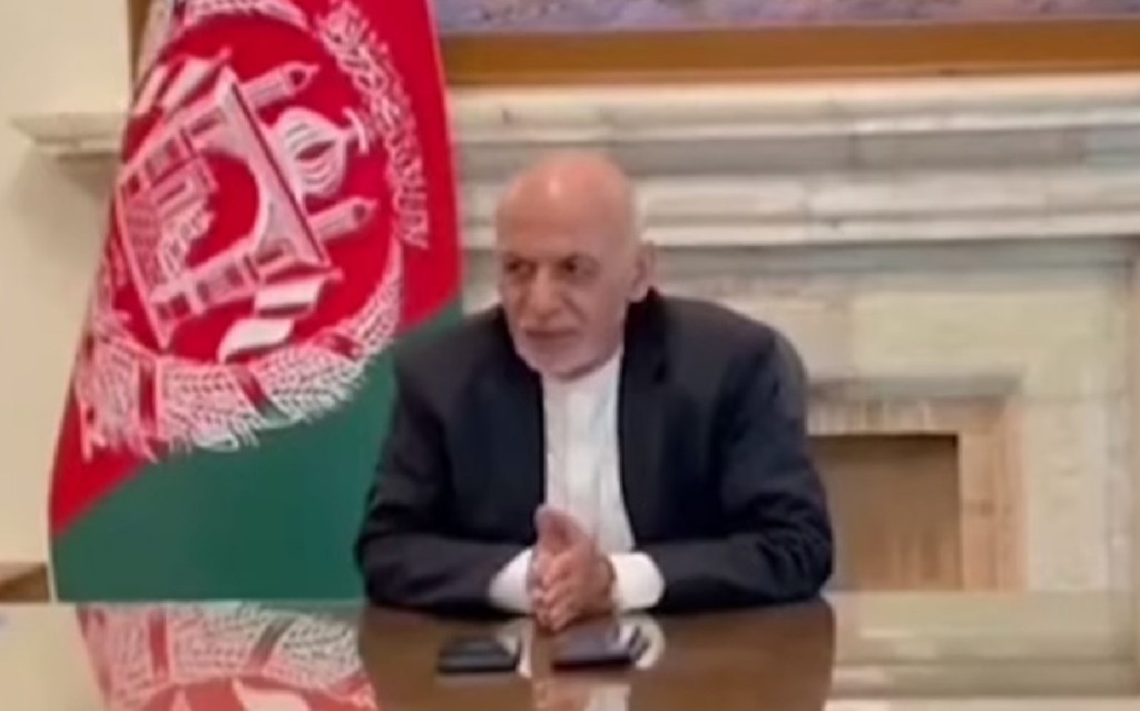 美國福克斯新聞8月15日上午報導，已經證實阿富汗總統甘尼（Ashraf Ghani）及其核心團隊已經離開首都喀布爾。2021.8.16圖／擷自公視新聞影片