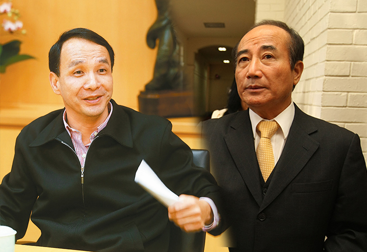 朱立倫(圖左)、王金平(圖右)兩人實力相當,各擁其眾,面對民進黨之來勢洶洶,團結猶恐不及,哪有分裂本錢?(網路資料,民報合成)