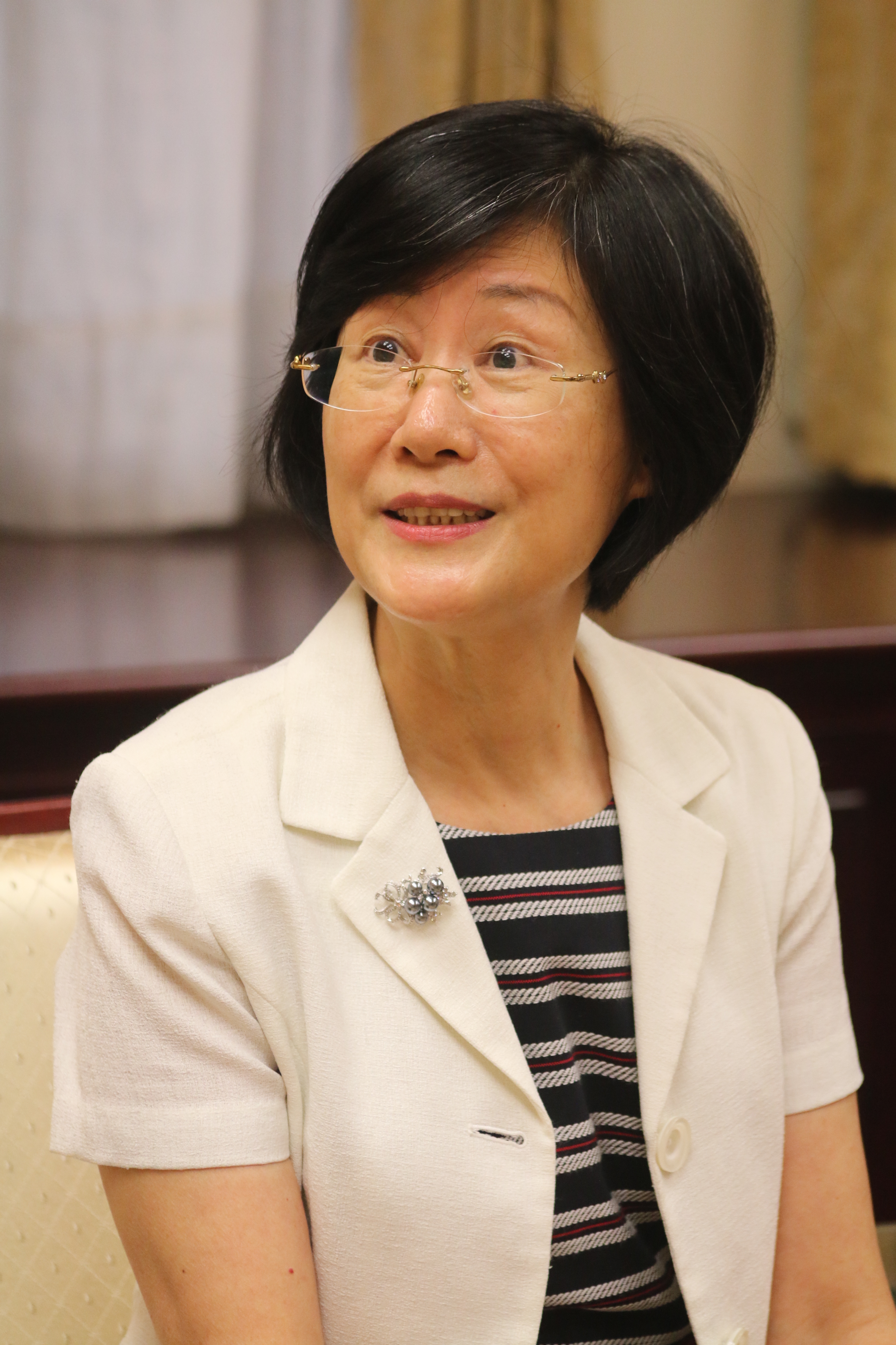 法務部長羅瑩雪說，陳水扁若獲准保外就醫，期限最長一個月。（記者何豪毅攝）