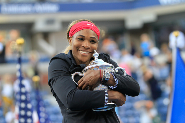 美國小威廉絲今天再次笑傲美國網球公開賽（US Open），摘下后冠。（翻攝網路）