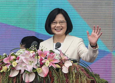 蔡英文總統的就職演說不是要向中國回答考題，因為中國根本沒資格出題考她，台灣人民才有資格考她。(中央社提供)