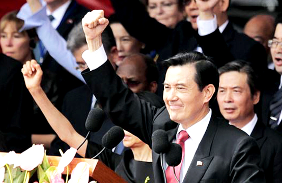 總統馬英九在國慶日演說。（網路資料翻攝）