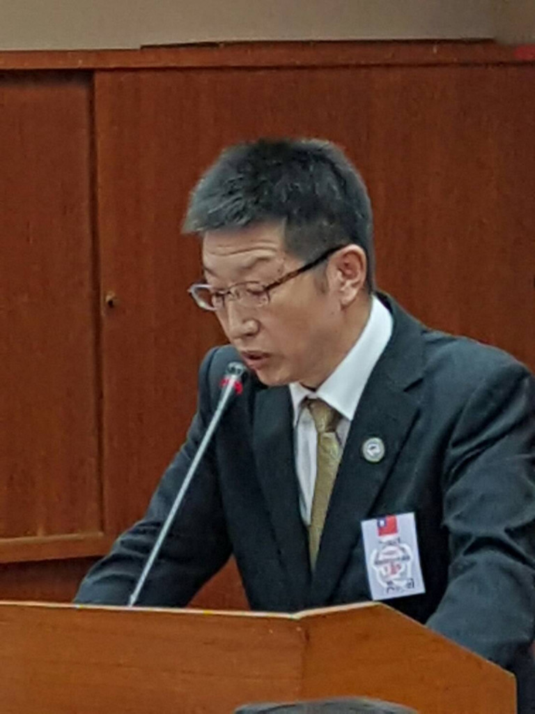 「南蒙古大議會祕書長」代欽9日出席記者會時表示，為追求南蒙古民族自決權及立憲自決權，今年11月10日在日本建立南蒙古大呼拉爾台組織，盼與台灣人民一起奮鬥。圖／程正德