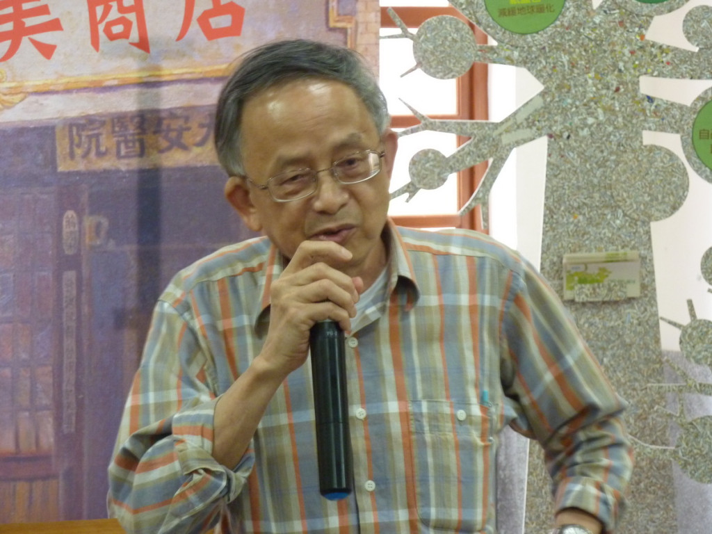 文化講座，莊永明:《地靈人傑大稻埕~新文化、新音樂、新美術》。 (江則誼攝)