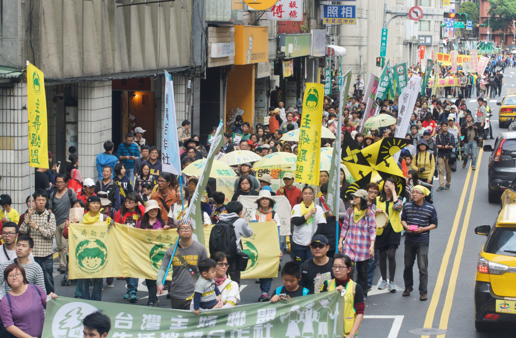 全國廢核行動平台宣布將於311上街遊行，要求政府徹底落實能源轉型政策並且面對核電廠除役、核廢料處置等問題。圖／民報資料照