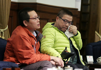 針對婚姻平權的議題，總統蔡英文上月18日會見同志團體、同志伴侶與其家庭成員，聽取眾人意見。圖為與會者輪流表示意見。（總統府提供）（資料照片）