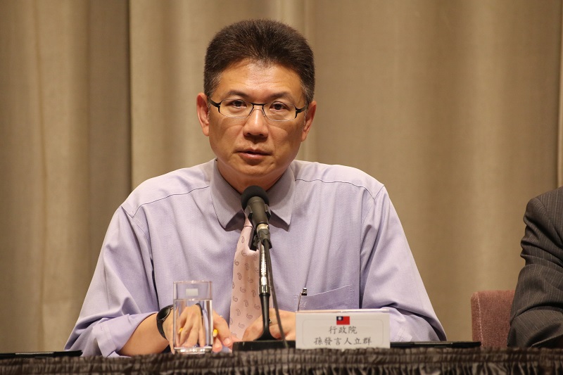 行政院發言人孫立群駁斥食安辦為「黑機關」的說法。（資料照片，記者何豪毅攝）