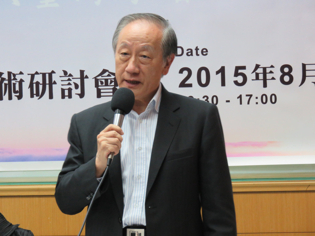 新黨主席郁慕明（本報資料照片，記者唐詩攝影）評論吳宗憲、馮光遠之戰，結論是「台灣需要大陸的市場。