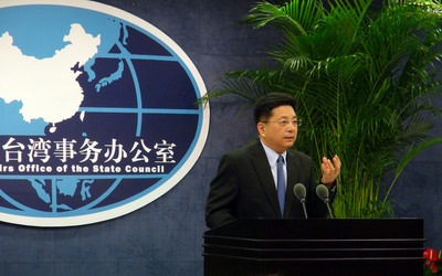 中國國台辦發言人馬曉光（圖）證實，兩岸夏張會將於10月13日於中國廣州舉行。先前毛揆曾表示的延後夏張會形同破功。（資料照片，中央社）20151001