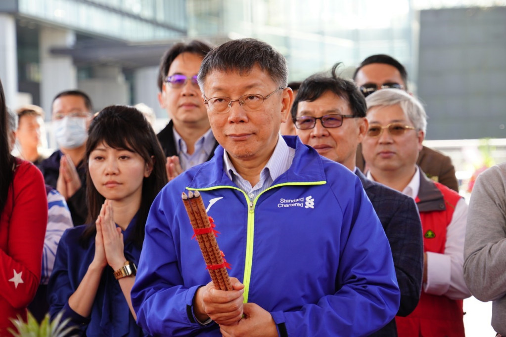 台北市長柯文哲今（24）日主持內湖區舊宗社會住宅開工典禮。圖／台北市政府提供