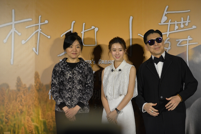 《林北小舞》電影今晚在台北首映，「台灣版教父」高捷，與表現亮眼的新生代演員邱偲琹有精湛演出。圖/郭文宏攝