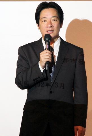 賴清德說，用最好的市政成績做為競選的內容與主軸。（資料照陳俊廷攝）  