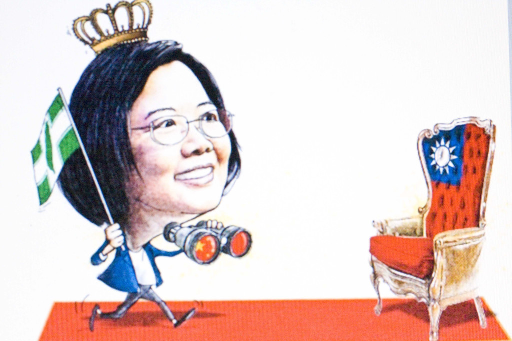 中時做的民調認為蔡英文幾乎篤定當選總統（翻攝自：南華早報/ Henry Wong）
