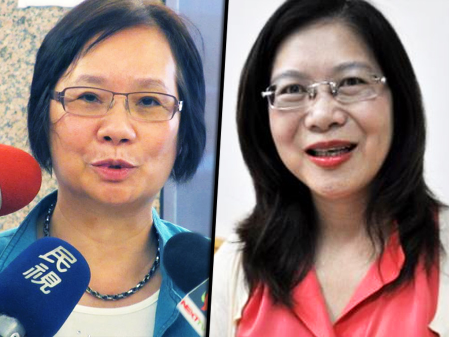 針對立委羅淑蕾（左）一再攻擊無黨籍參選人柯文哲MG149案，管碧玲（右）發文表示：國家法律忽略公立醫療院所需求。（網路資料，民報合成）