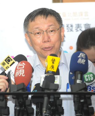 針對台聯抗議中國派統戰部長沙海林出席雙城論壇，台北市柯文哲15日表示是預料中事，強調「大家不用太焦慮，北市府是有準備的」。圖／中央社
