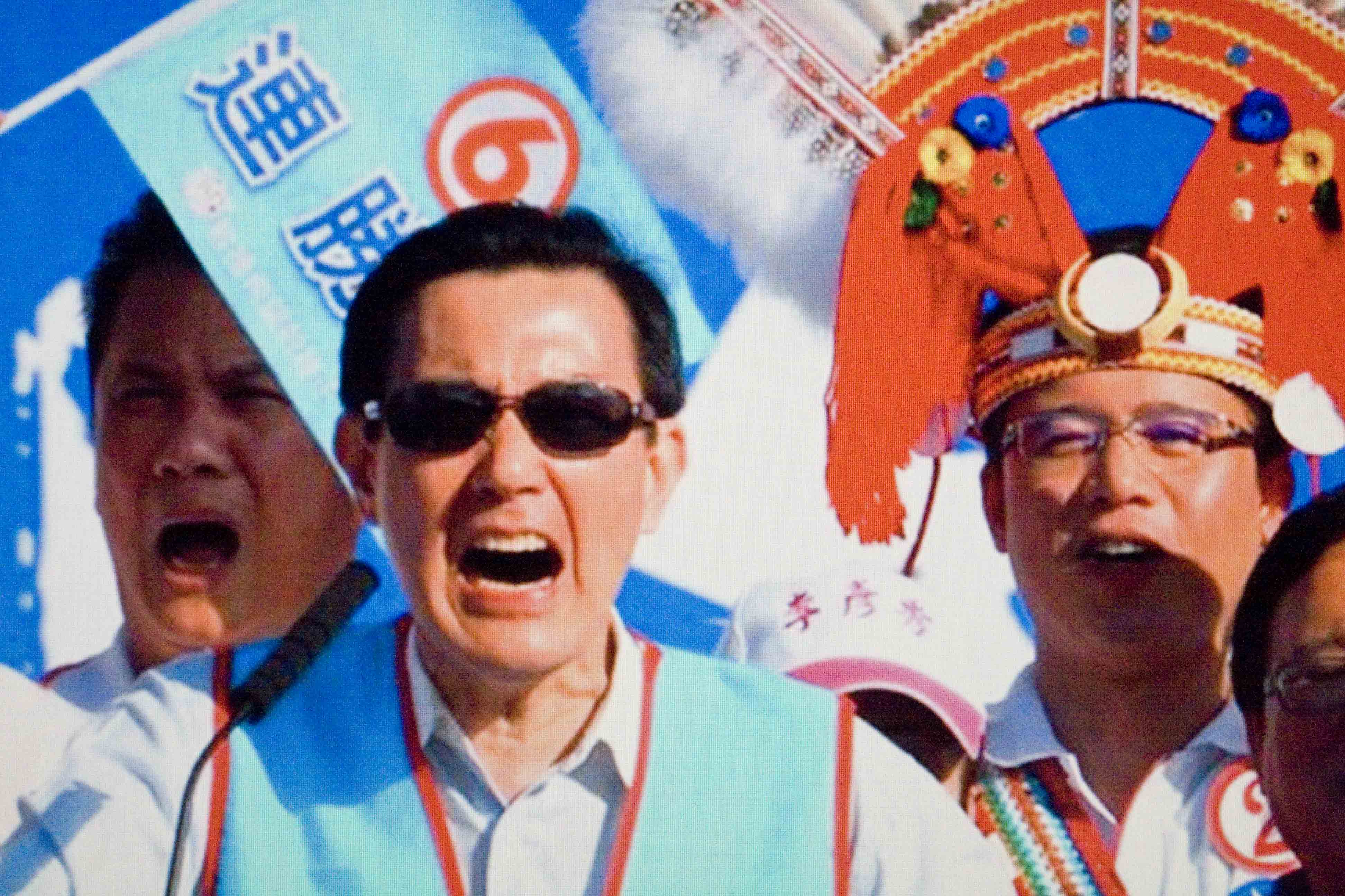 九合一選舉期間，馬英九是一位不受歡迎的國民黨助選員（網路圖片翻攝）