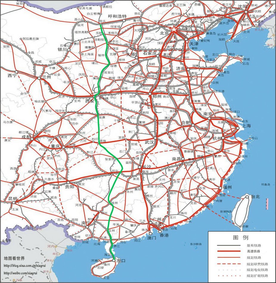 中共「十三五」計畫中赫見通往台北的「京台高鐵」，中方工程專家指預算1.5兆台幣，工程上「完全可行」。(翻攝自微博)20160310