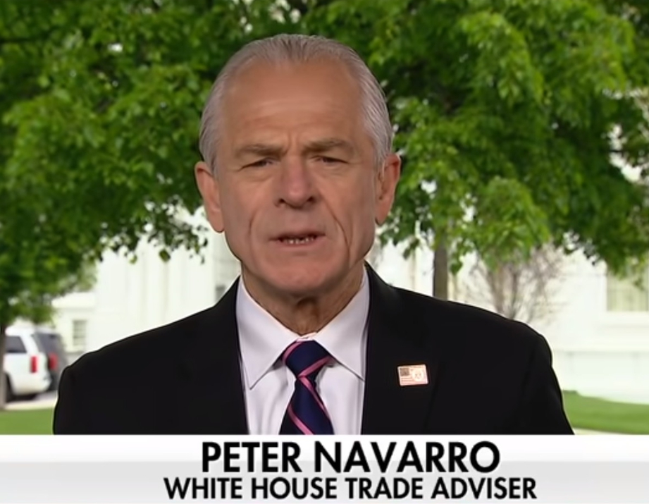 白宮貿易和製造業辦公室主任彼得·納瓦羅（Peter Navarro）。圖／擷自FOX網路影片