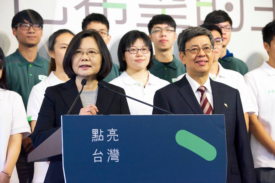 美決定對台軍售，蔡英文：很感謝美國，希望此案不要以大選做聯想。（黃謙賢攝）