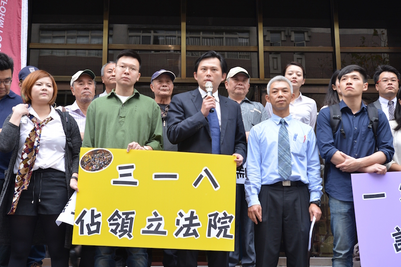 時代力量主席黃國昌得知獲判無罪後，他說，這個判決，從憲政民主高度，肯認公民精神與行動。圖／郭文宏