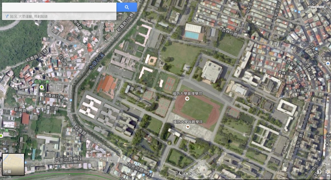 柯文哲提出政戰學校遷移,另建社會住宅的政見,連勝文陣營批評為完全不進入狀況。(翻攝自Google Maps)