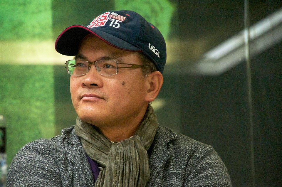 吳叡人要鄭弘儀對當初離開三立給大家一個交待，鄭弘儀很玄學、哲學的回答了這個問題。（記者黃謙賢攝）