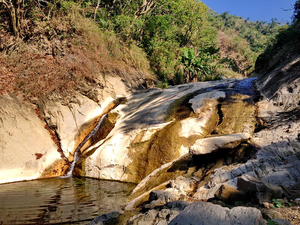 楠西鄉龜丹溫泉露頭。(照片/南市觀旅局)