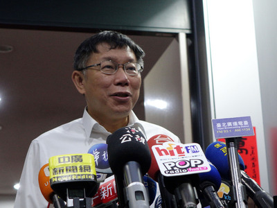 台北市長柯文哲（圖）25日表示，治安是每一天的事，該怎麼做就怎麼做，不需要春安時特別算績效。（中央社）20151125