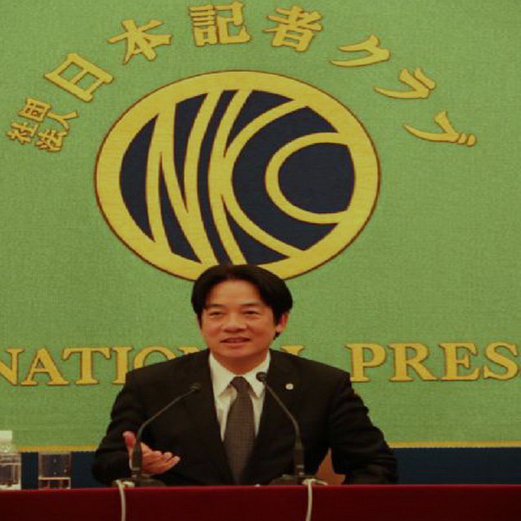  台南市長賴清德在日本東京的日本記者俱樂部，以「新時代的台日交流—因震災援助連結台灣與日本」為題發表演講。圖/南市府（資料照片）