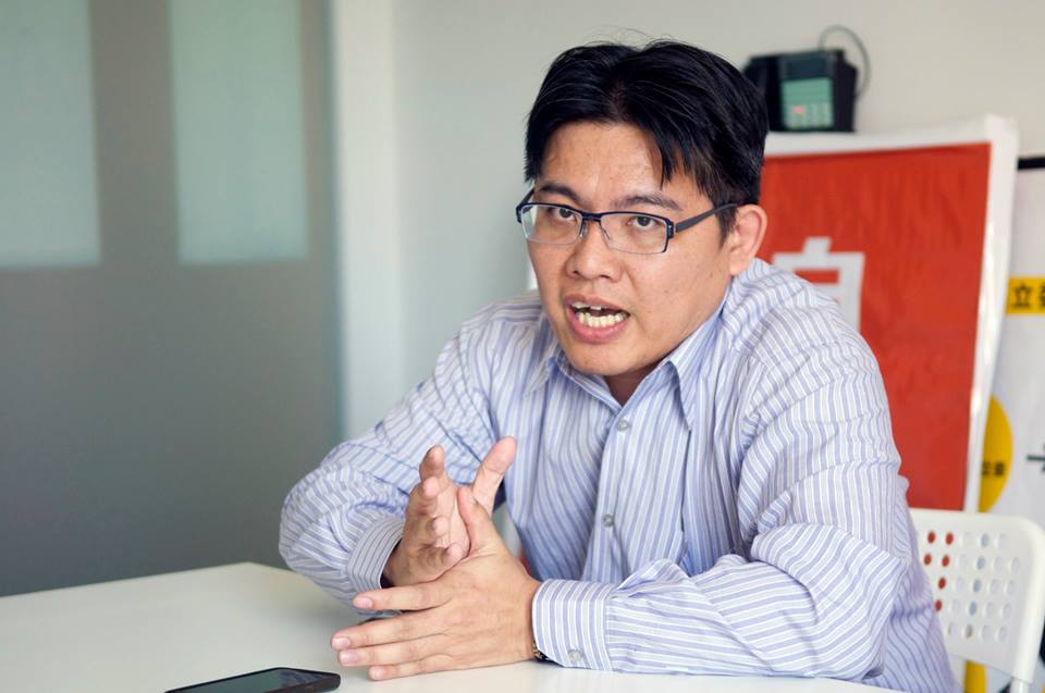 邱顯智傾向參選到底(記者黃謙賢攝)